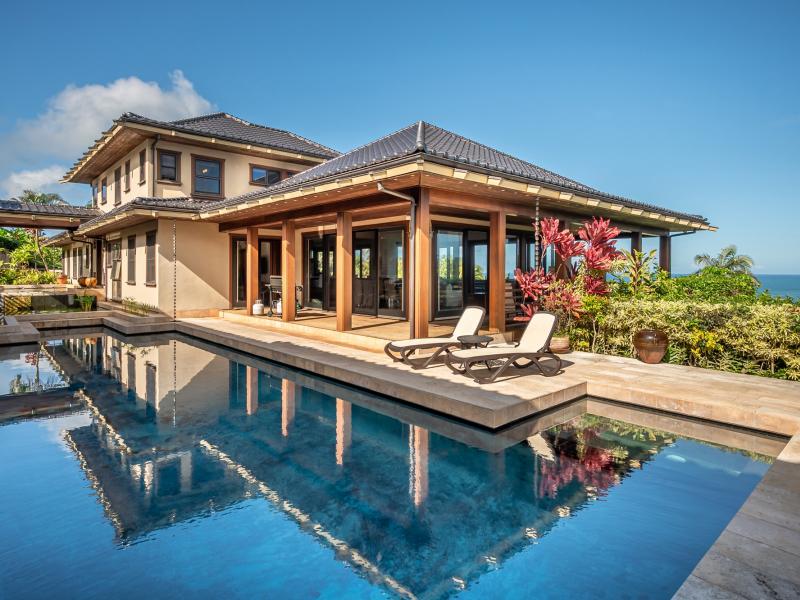 Modern Asian Island Villa with Private Pool and Heavenly Ocean Views